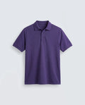Rareism Women's Basic Rr-Corp-Elane Purple Cotton CollaredRegular Plain Polo