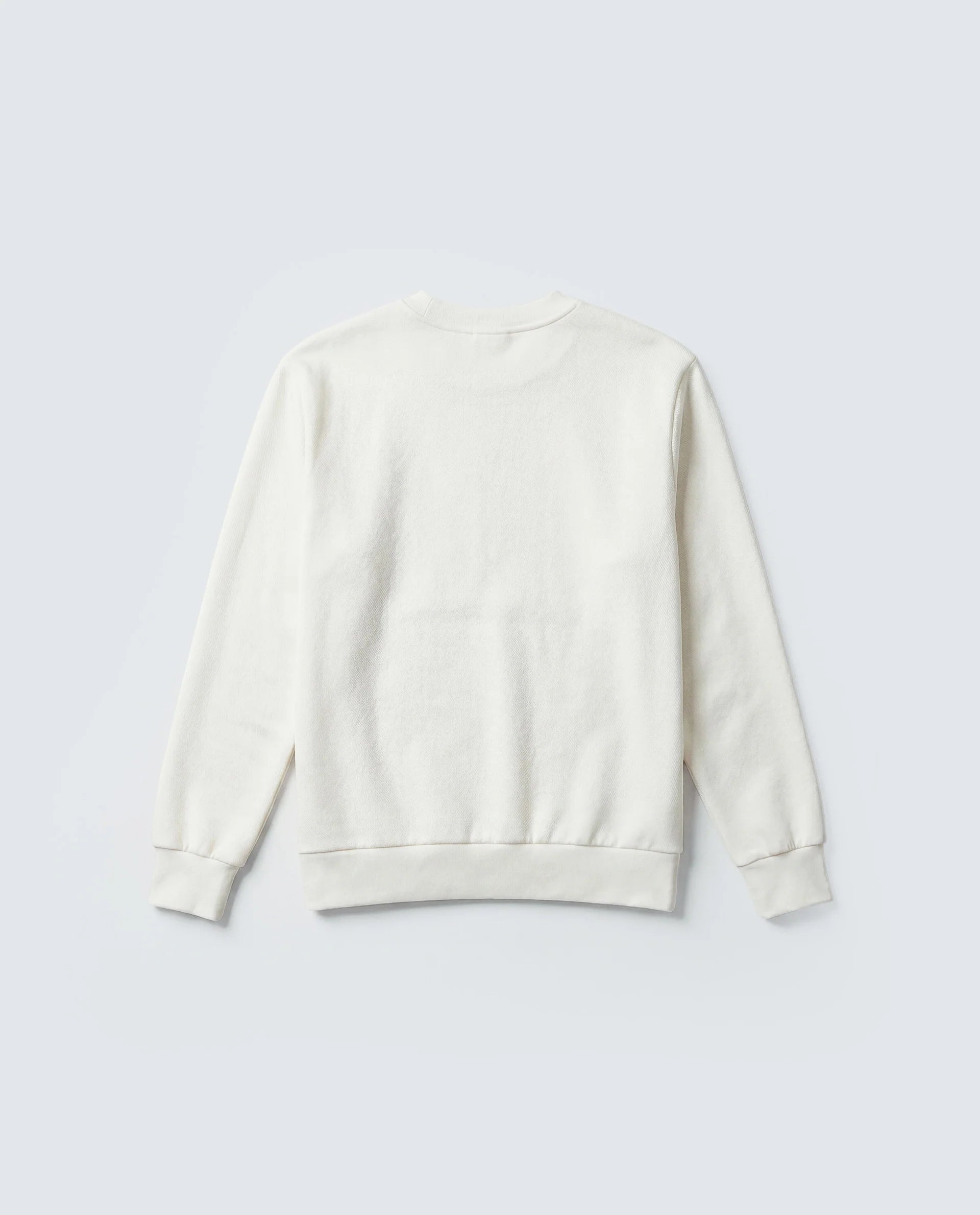 Rare Rabbit Men's Basic Rr-Corp-Harry-S Off White Cotton Blend Crew Neck Regular Plain Sweatshirt