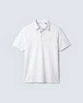 Rare Rabbit Men's Basic Rr-Corp-Mero White Cotton Blend Spread Collar Regular Plain Polo