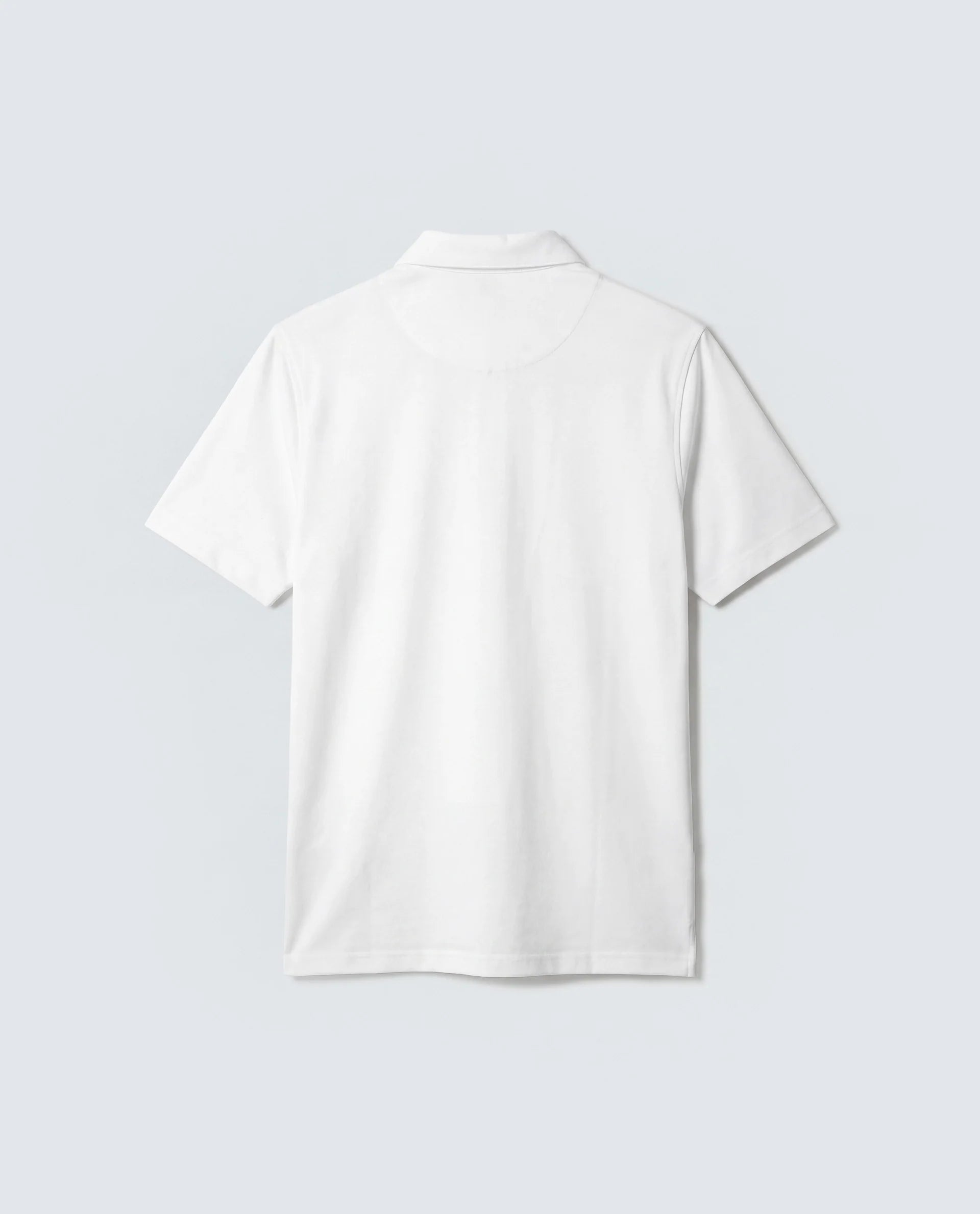 Rare Rabbit Men's Basic Rr-Corp-Mero White Cotton Blend Spread Collar Regular Plain Polo