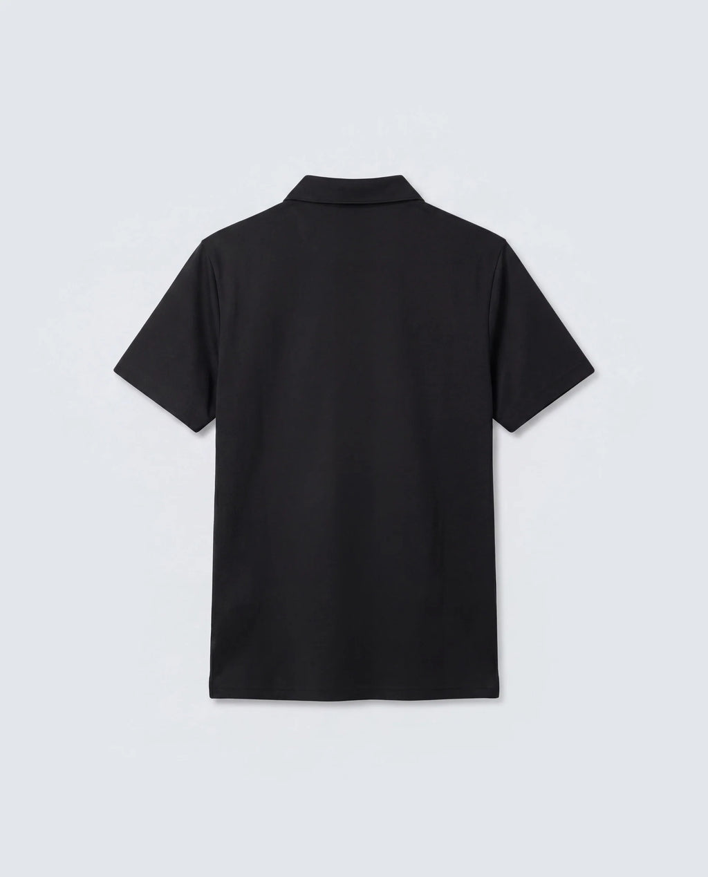 Rare Rabbit Men's Basic Rr-Corp-Mero Black Cotton Blend Spread Collar Regular Plain Polo