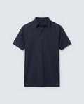 Rare Rabbit Men's Basic Rr-Corp-Mero Navy Cotton Blend Spread Collar Regular Plain Polo