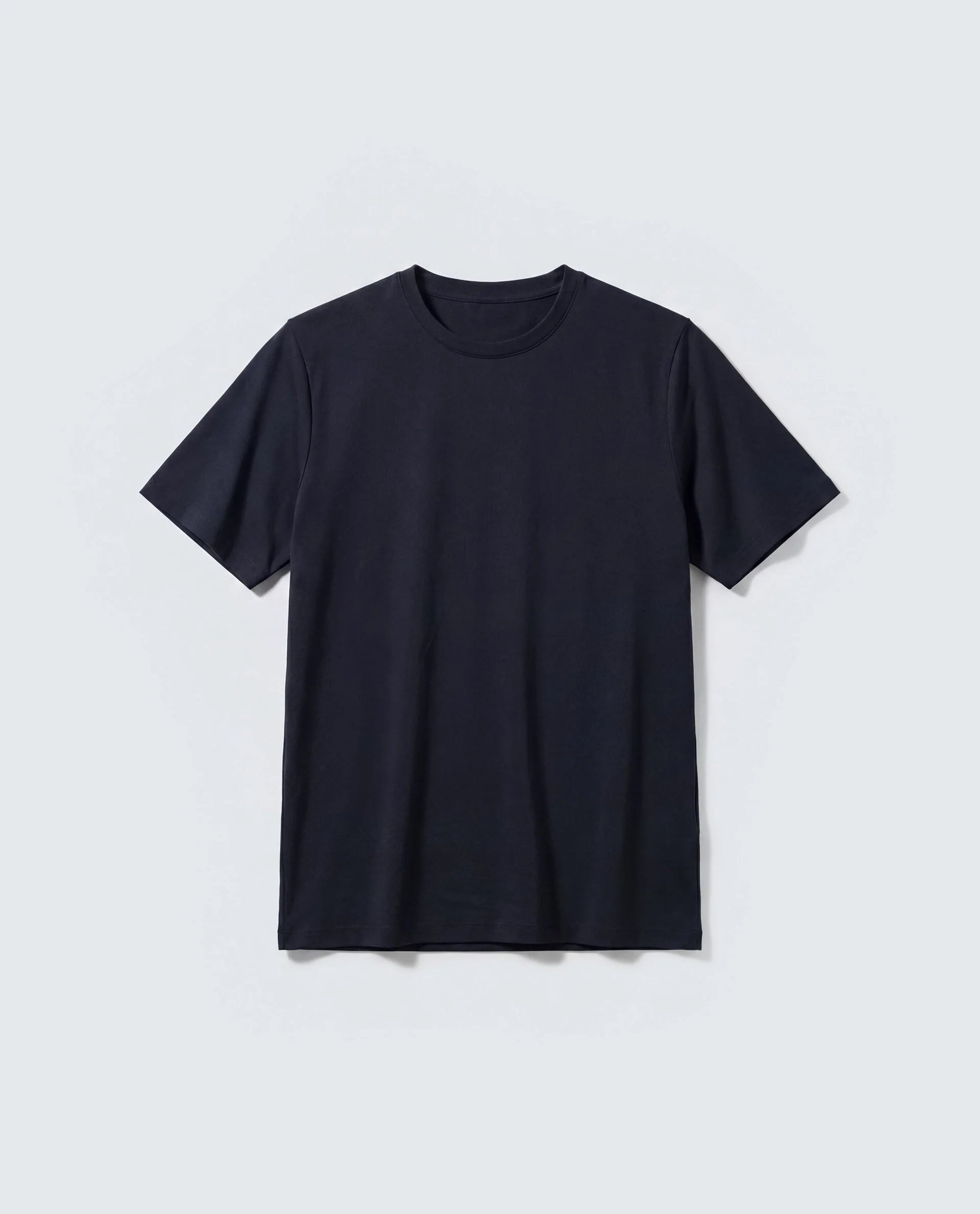 Rare Rabbit Men's Basic Rr-Corp-Rein Navy Cotton Blend Crew Neck Regular Plain T-Shirt