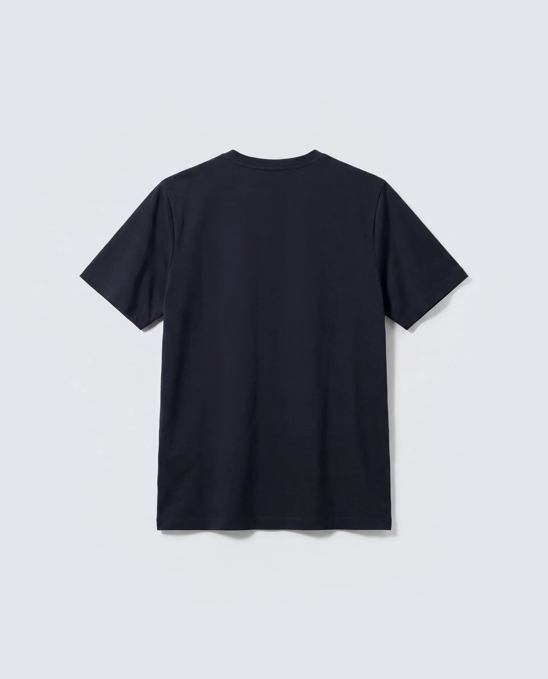 Rare Rabbit Men's Basic Rr-Corp-Rein Navy Cotton Blend Crew Neck Regular Plain T-Shirt