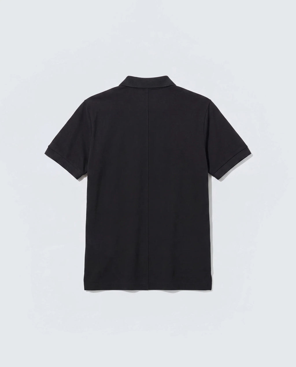 Rare Rabbit Men's Basic Rr-Corp-Tove Black Cotton Spread Collar Regular Plain Polo