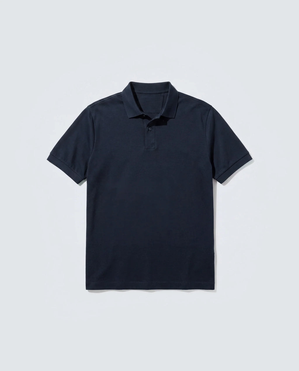 Rare Rabbit Men's Basic Rr-Corp-Tove Navy Cotton Spread Collar Regular Plain Polo