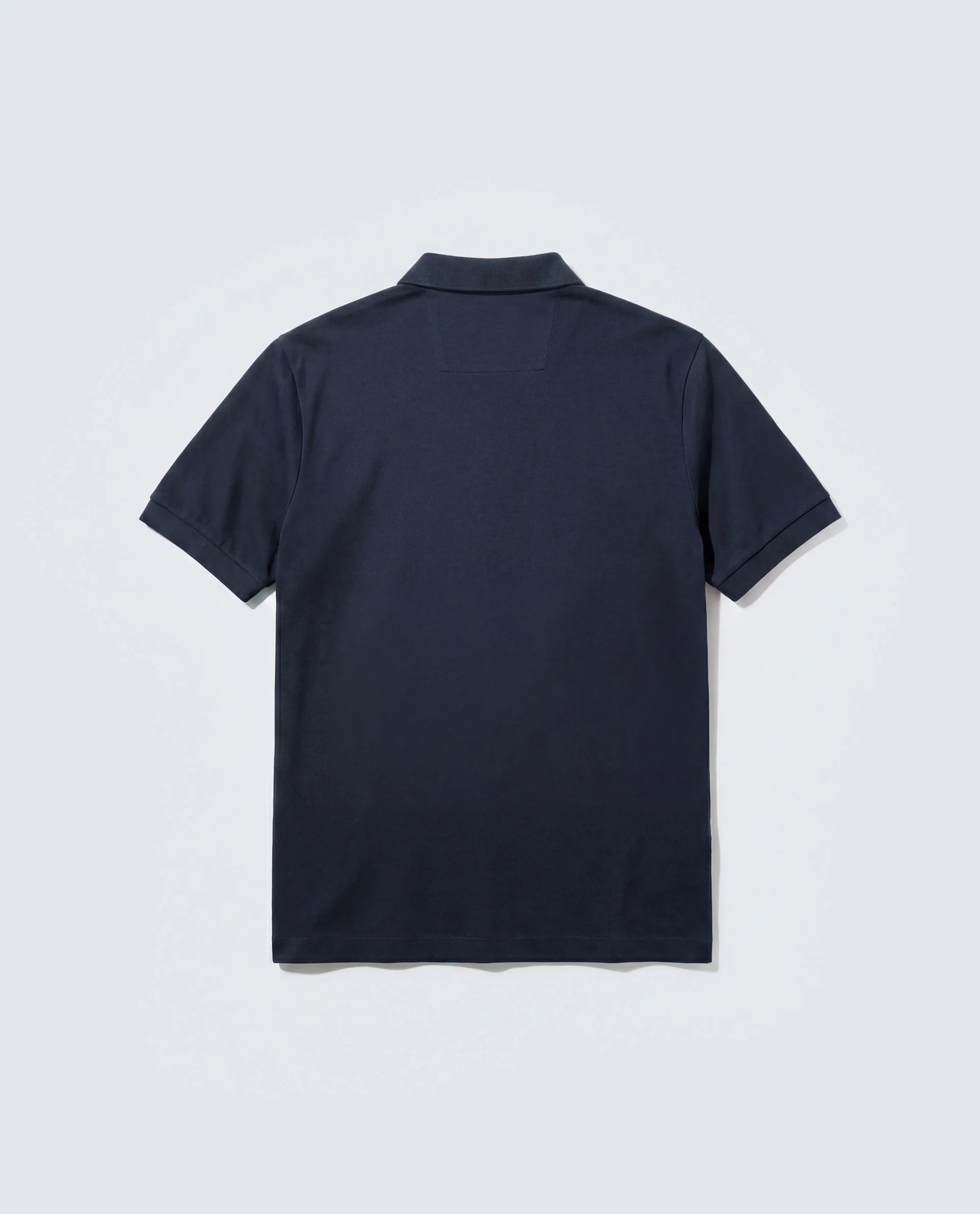 Rare Rabbit Men's Basic Rr-Corp-Tove Navy Cotton Spread Collar Regular Plain Polo