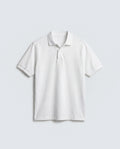 Rare Rabbit Men's Basic Rr-Corp-Tove White Cotton Spread Collar Regular Plain Polo