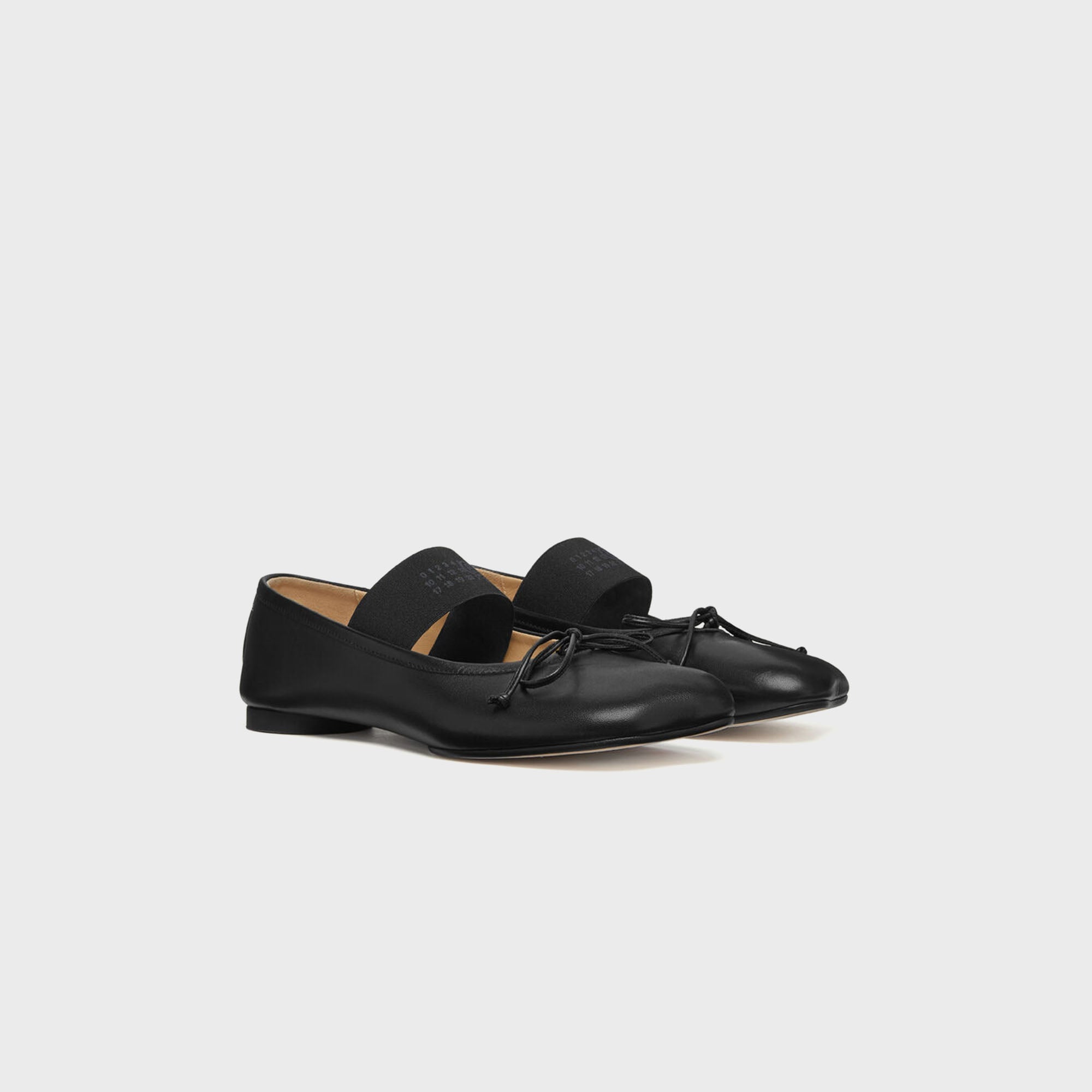 MM6 Maison Margiela Anatomic Numeric Ballerina - Black