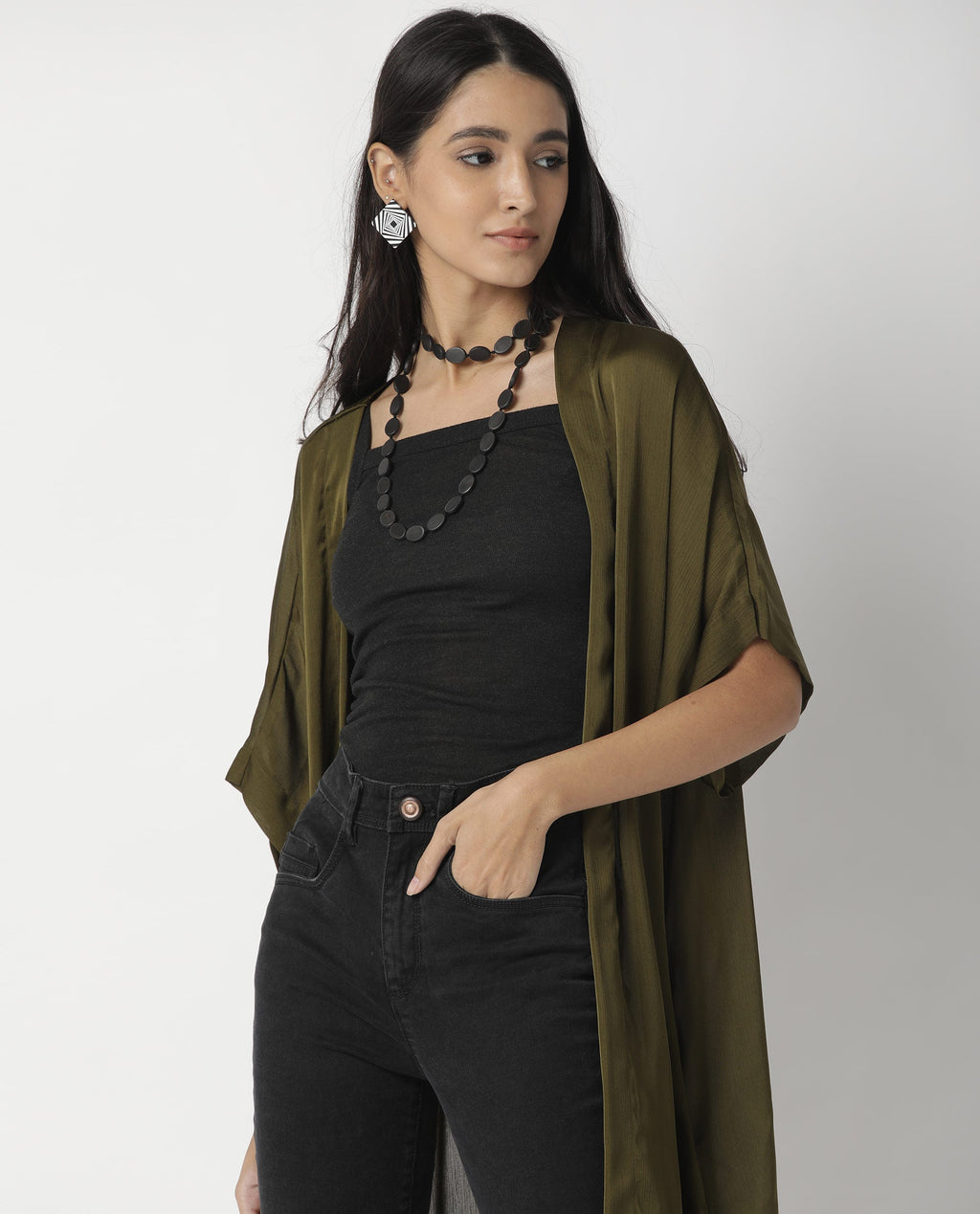 Rareism Women's Saga Green Outer Wear
