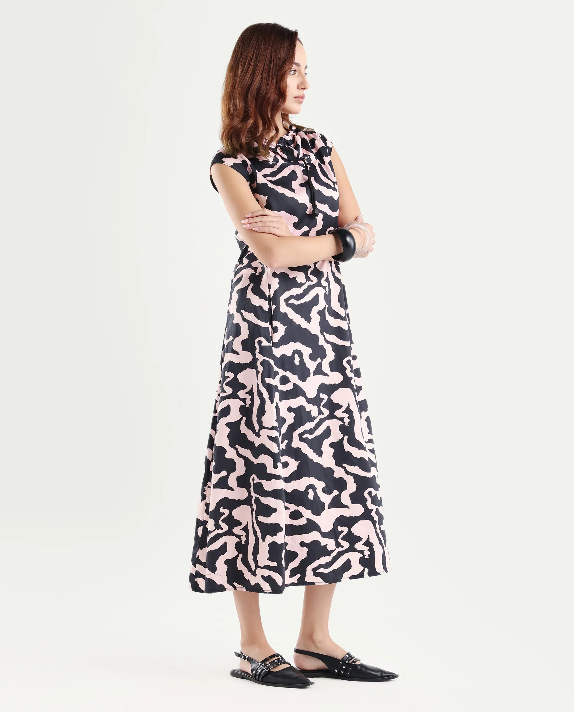 Rareism Women's Santro Black Dress