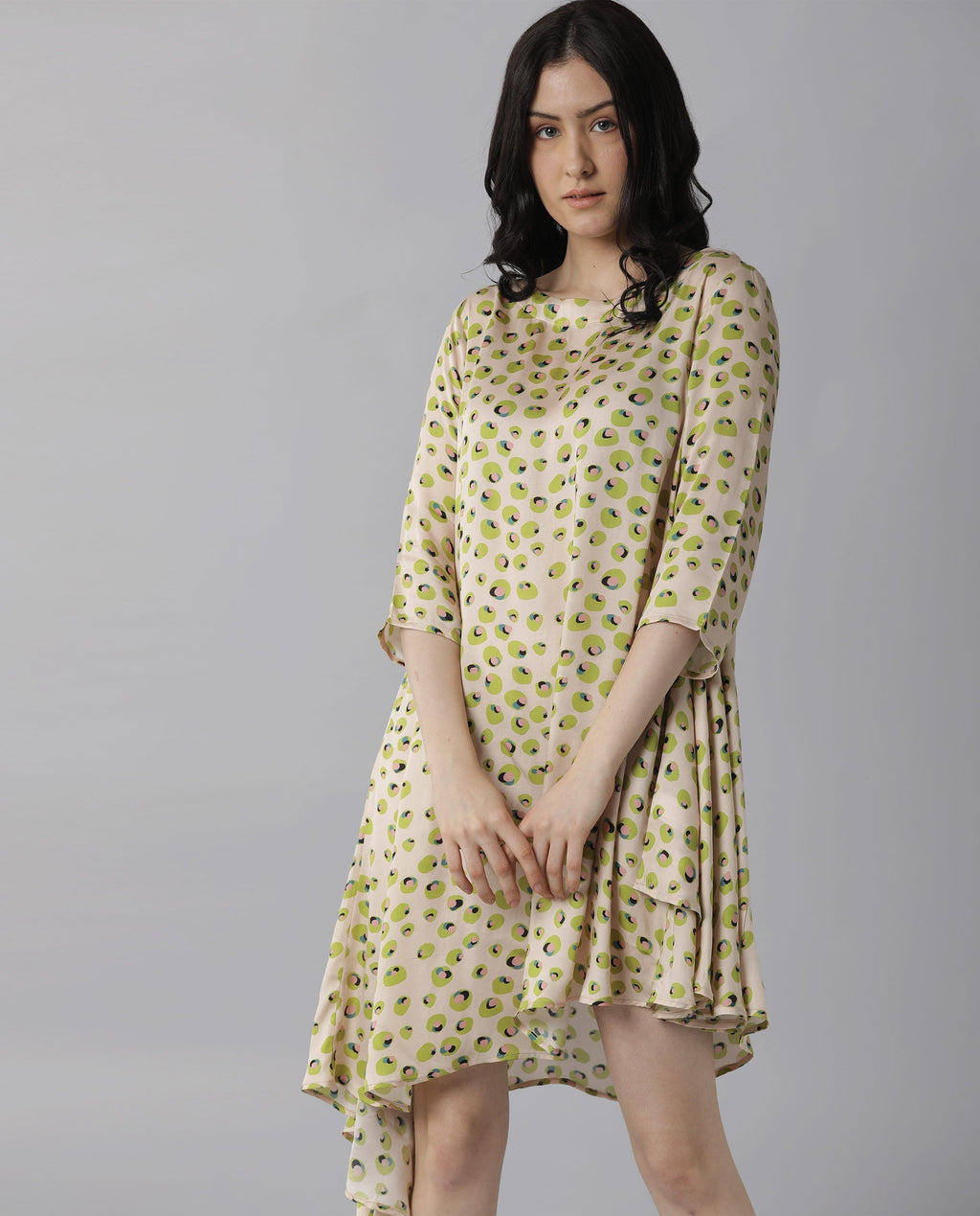 Rareism Women's Slang Beige Dress