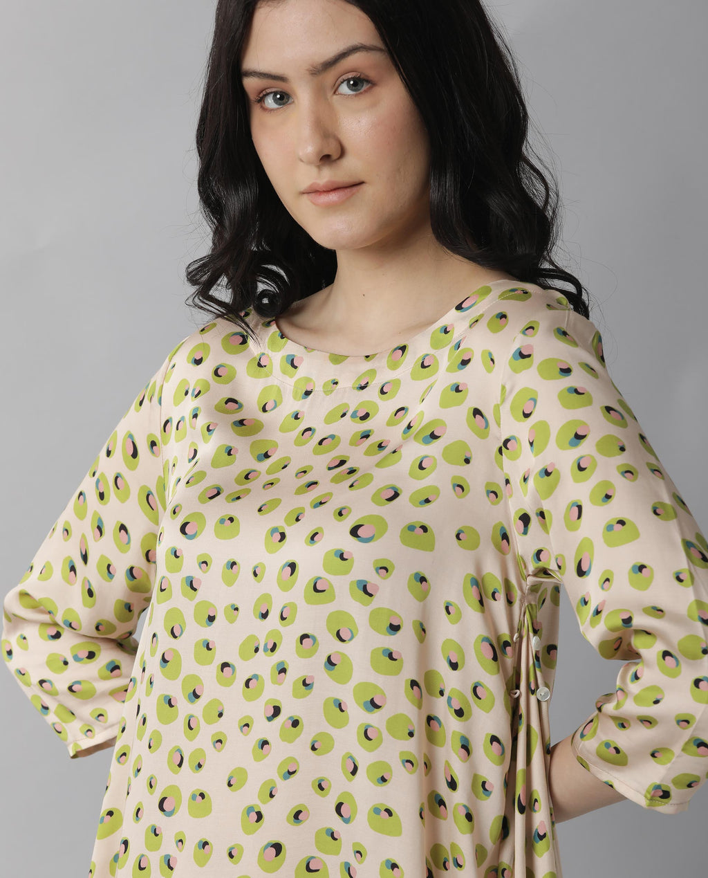 Rareism Women's Slang Beige Dress