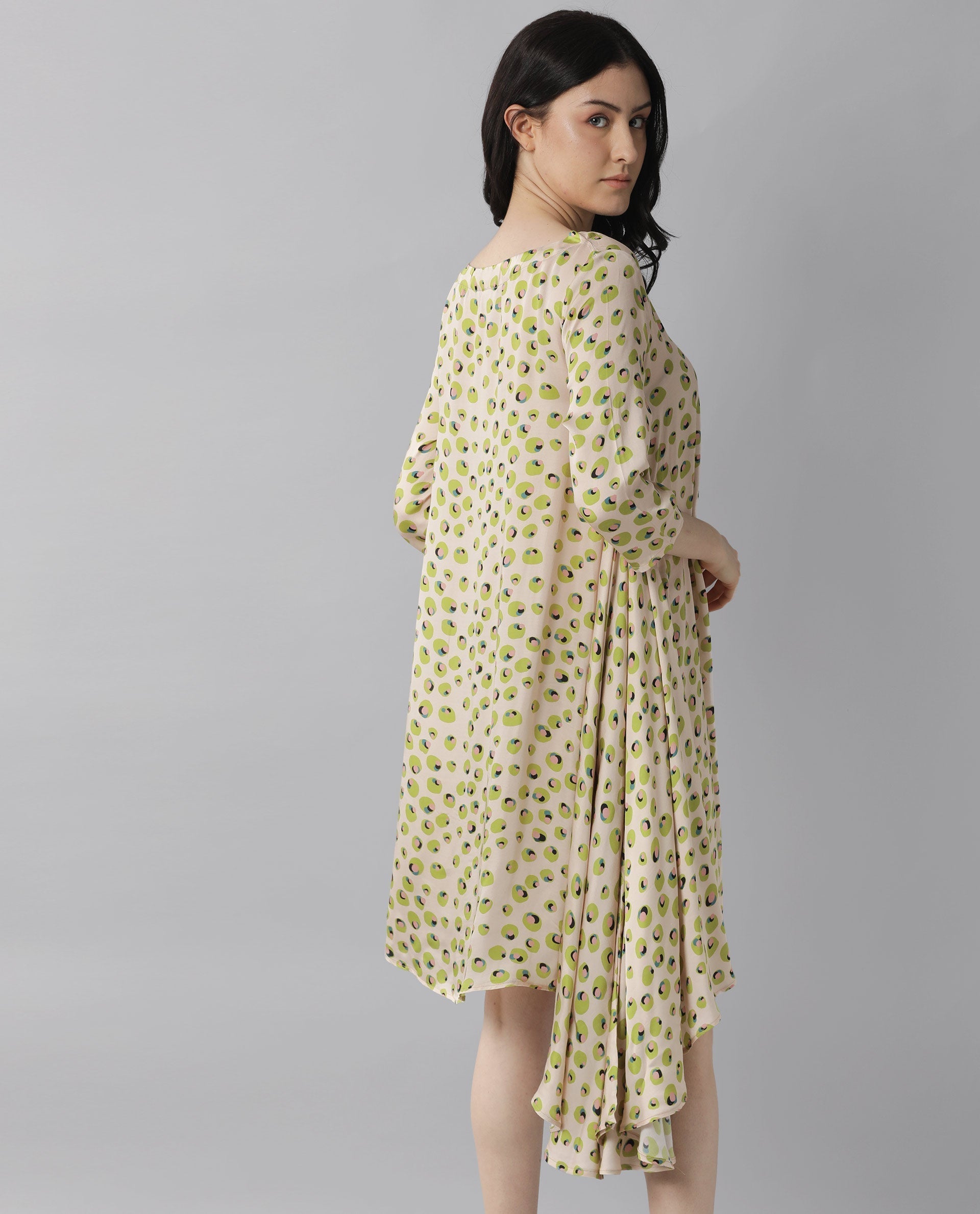 Rareism Women's Slang Beige Dress