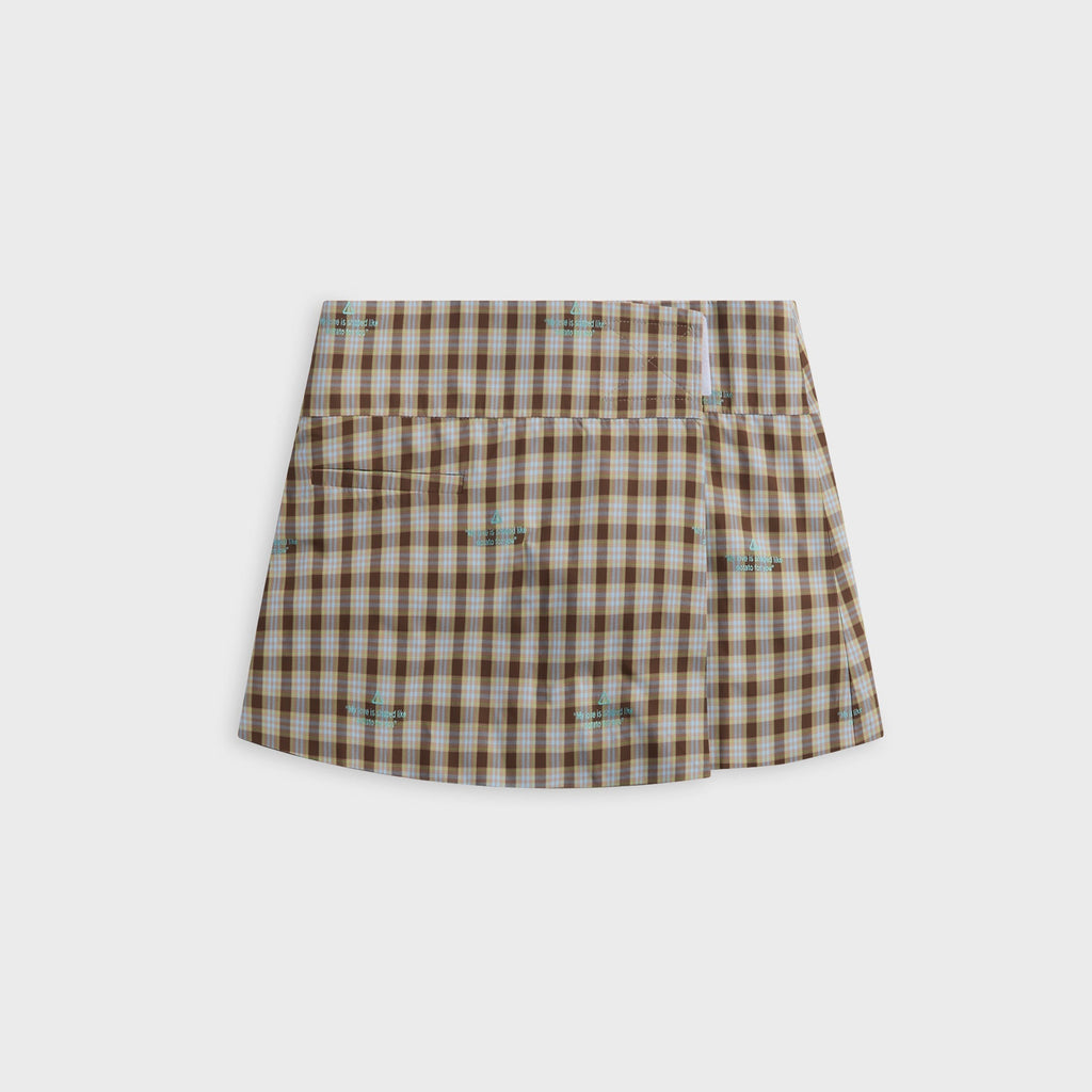Sandy Liang Pomme Skort - Umber Plaid