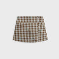 Sandy Liang Pomme Skort - Umber Plaid