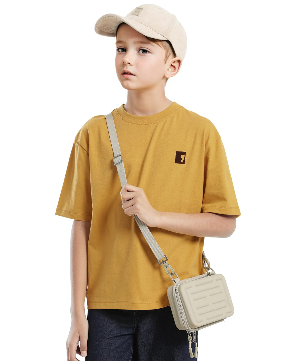 Rare Ones Kids Sudo Yellow Cotton Graphic Printed Slip-On Oversized Fit T-Shirt