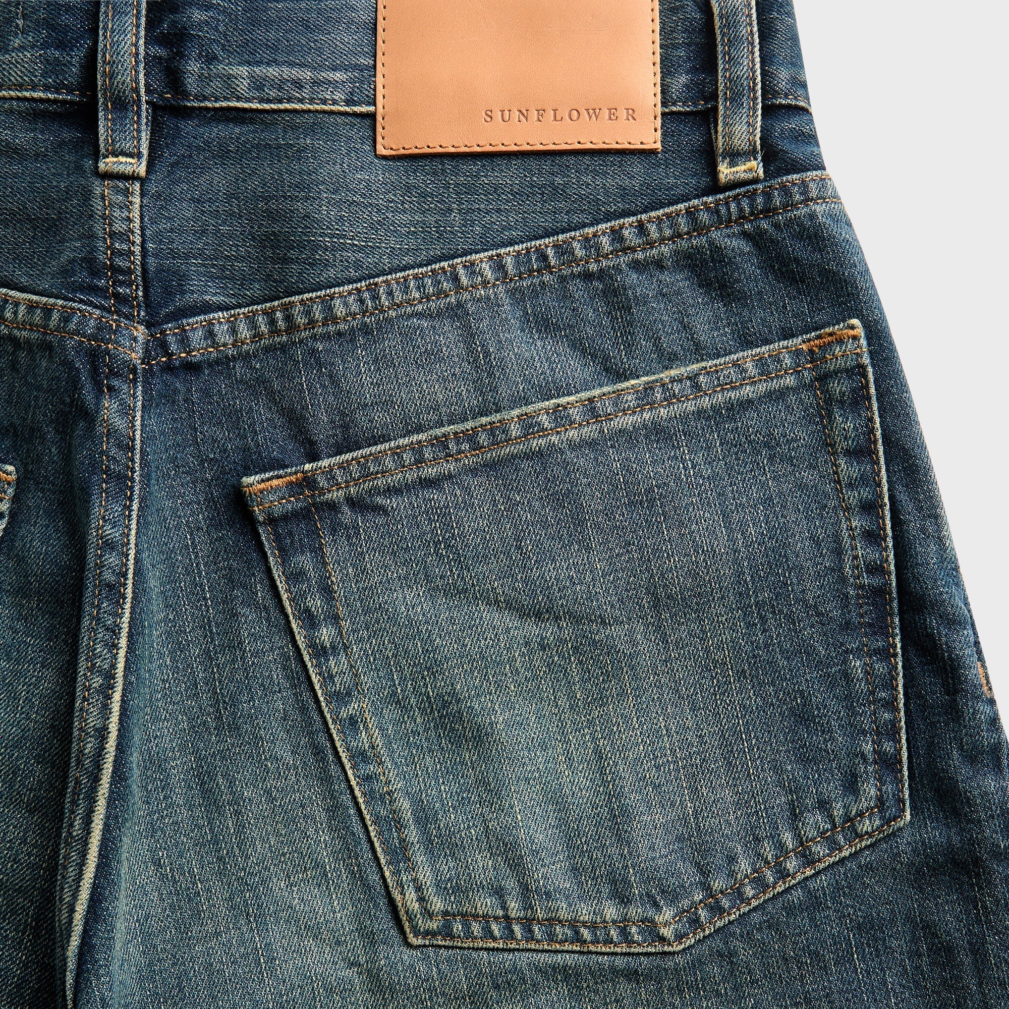 Sunflower Wide Twist Denim - Deep Vintage