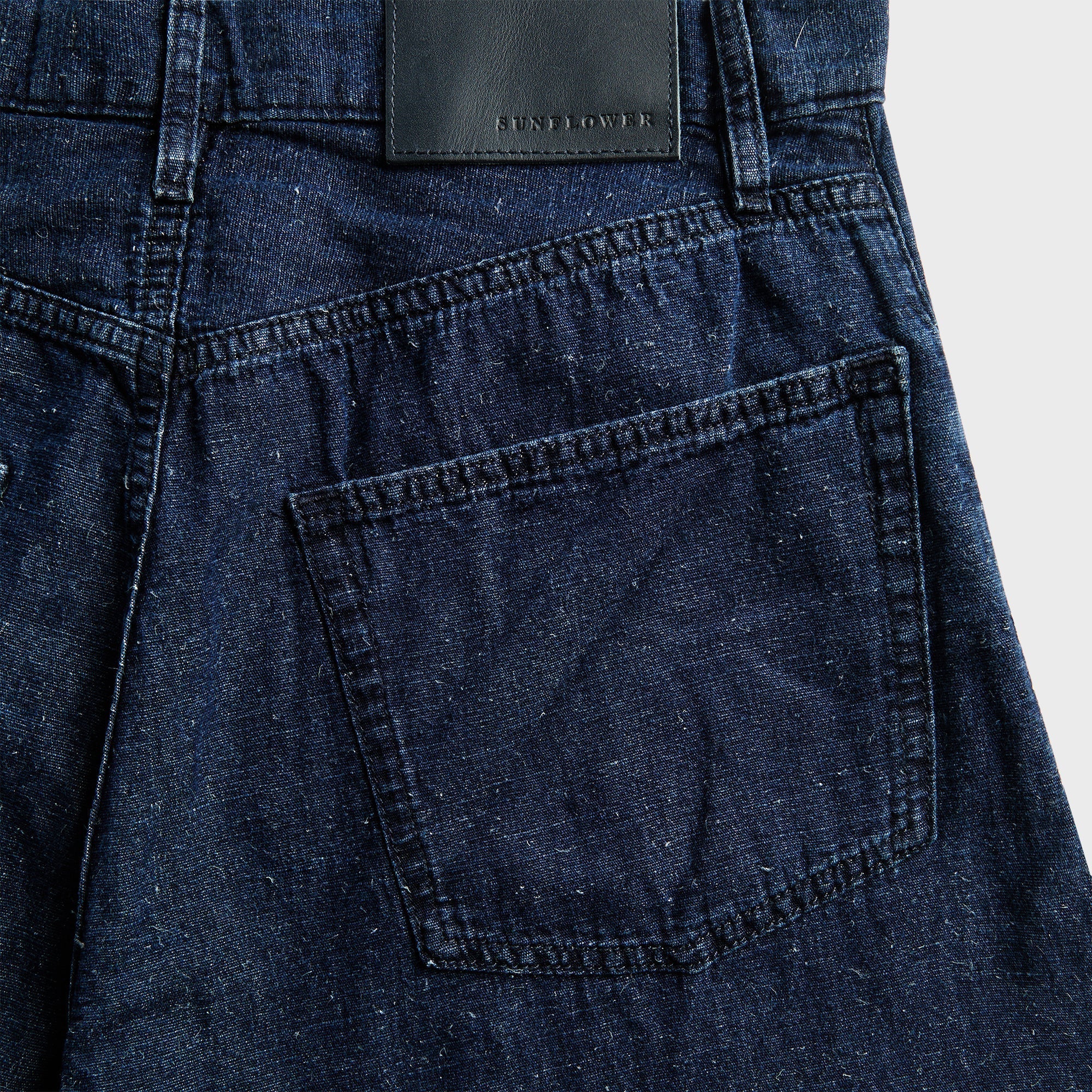 Sunflower Super Wide Twist Denim - Indigo Hemp