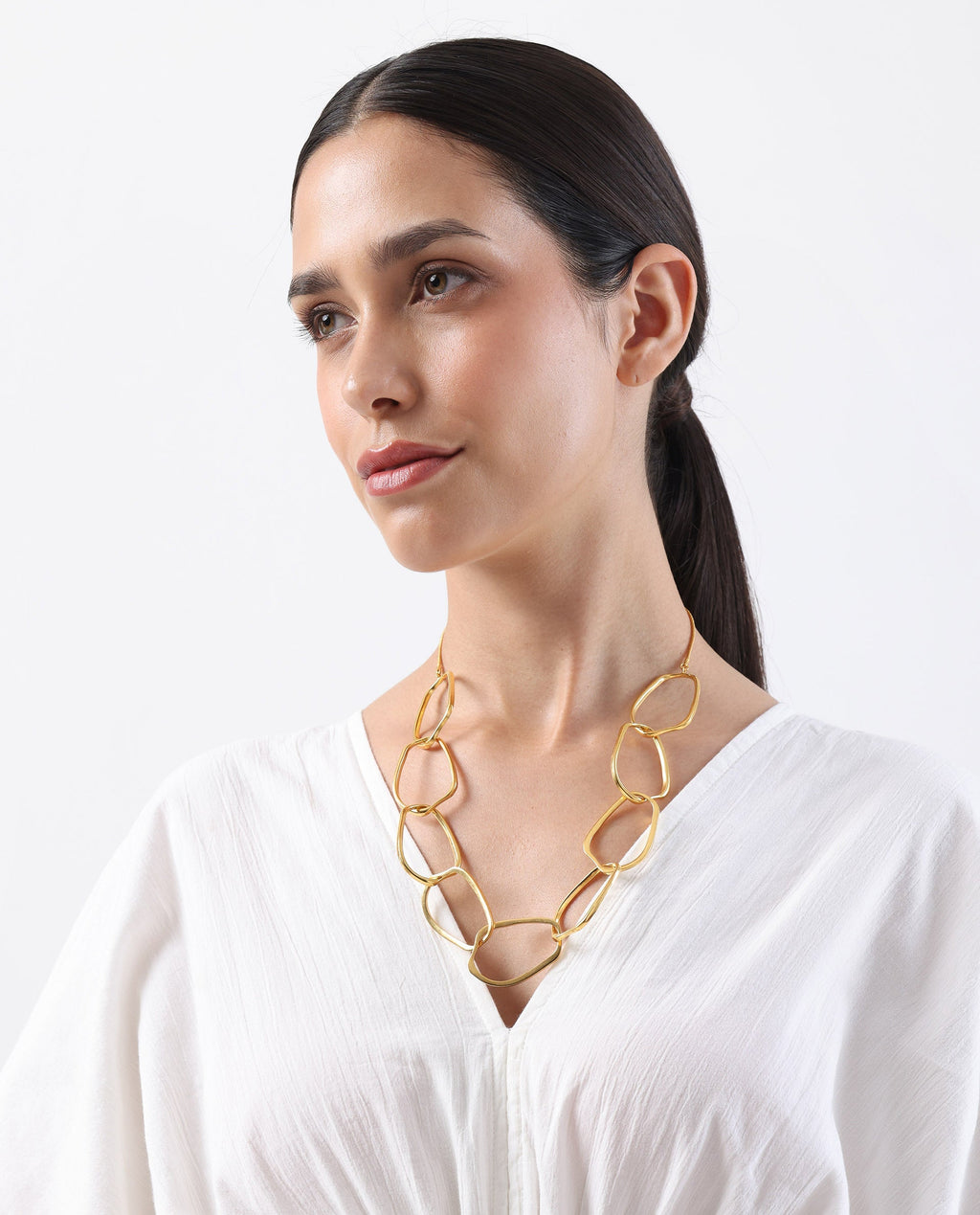Rareism Women Team Gold Necklace