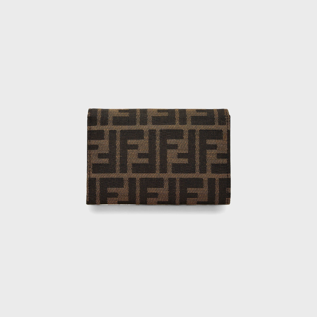 WGACA Fendi Zucca Compact Wallet - Brown