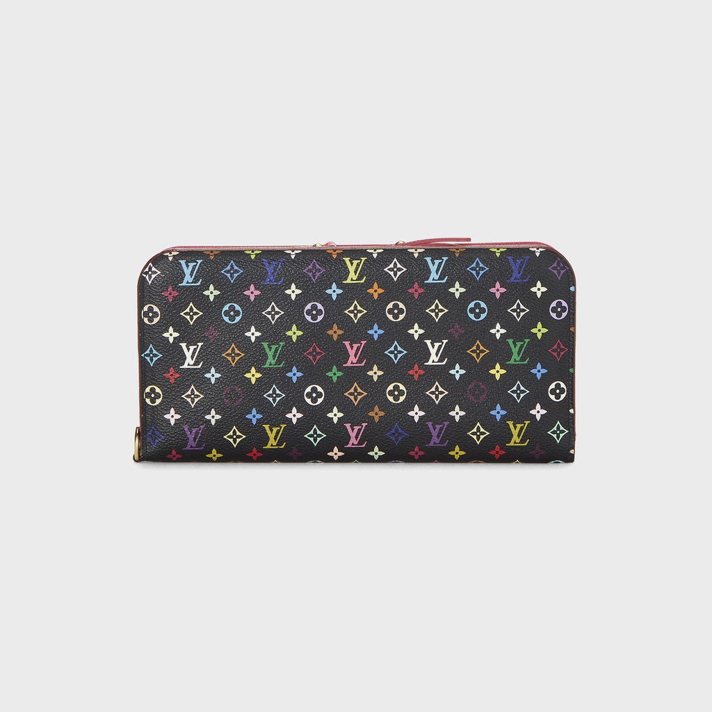WGACA Louis Vuitton x Takashi Murakami Monogram Zippy Wallet - Black / Multi