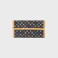 WGACA Louis Vuitton x Takashi Murakami International Wallet - Black / Multi