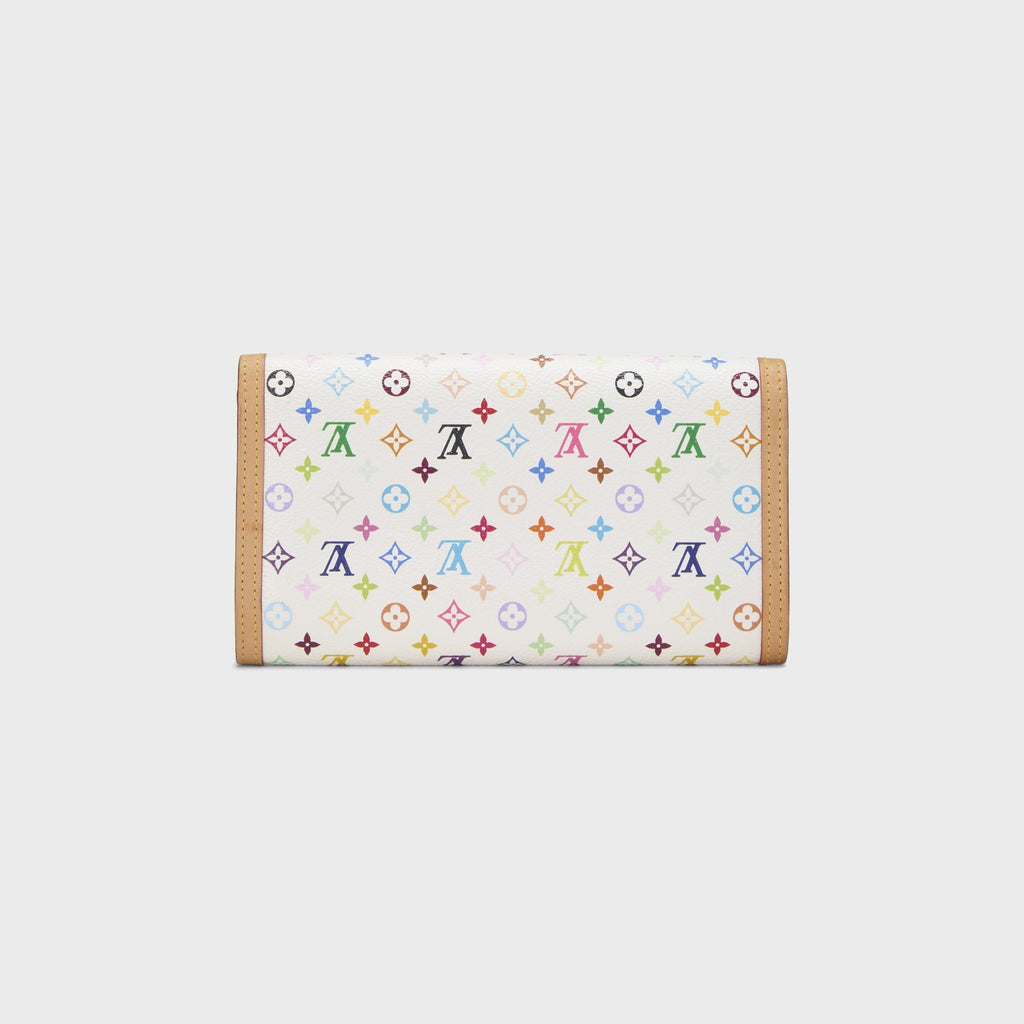 WGACA Louis Vuitton x Takashi Murakami International Wallet - White / Multi