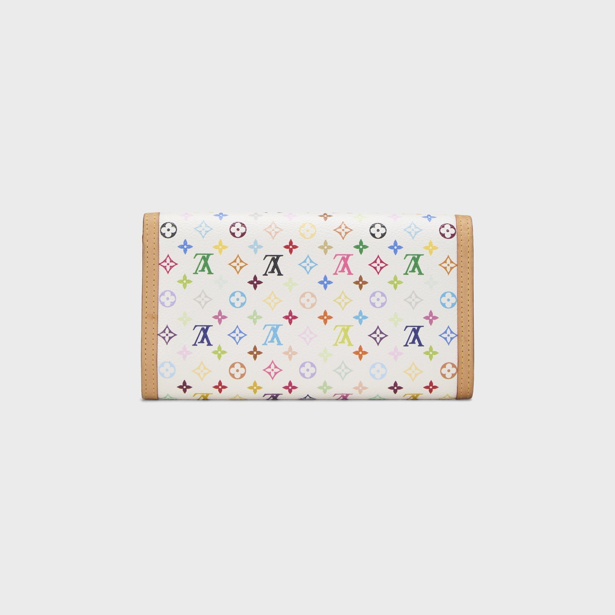 WGACA Louis Vuitton x Takashi Murakami International Wallet - White / Multi