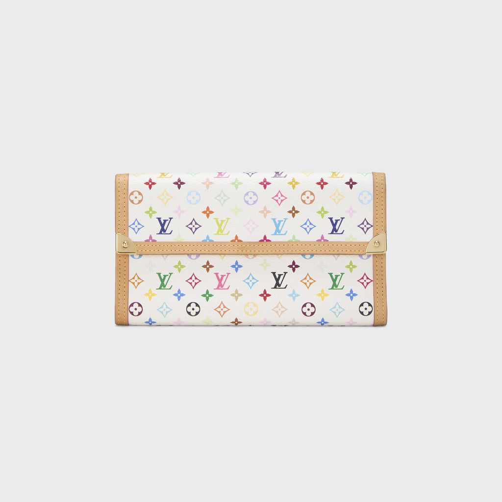 WGACA Louis Vuitton x Takashi Murakami International Wallet - White / Multi