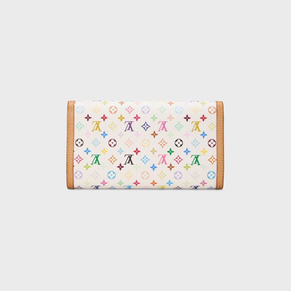 WGACA Louis Vuitton x Takashi Murakami International Wallet - White / Multi