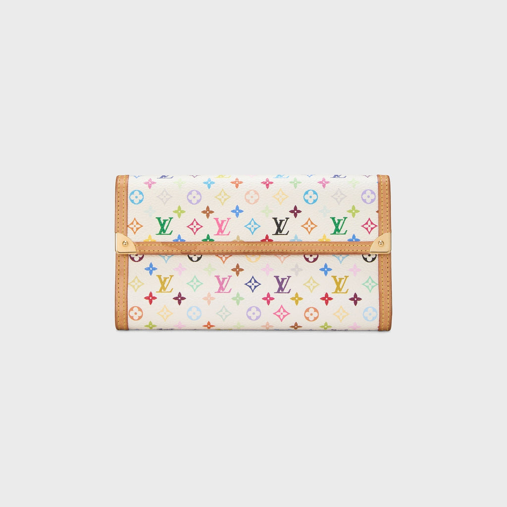 WGACA Louis Vuitton x Takashi Murakami International Wallet - White / Multi