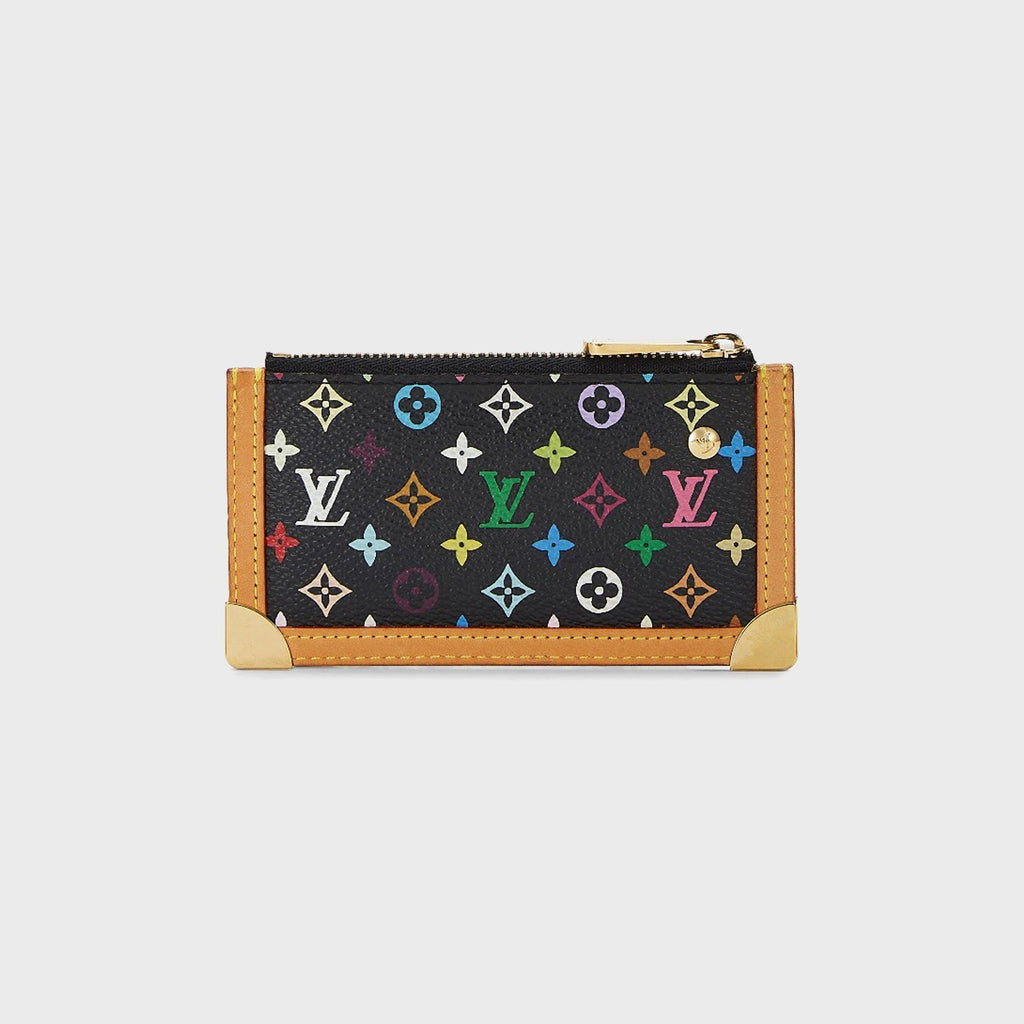 WGACA Louis Vuitton x Takashi Murakami Pochette Cles Coin Wallet - Black / Multi