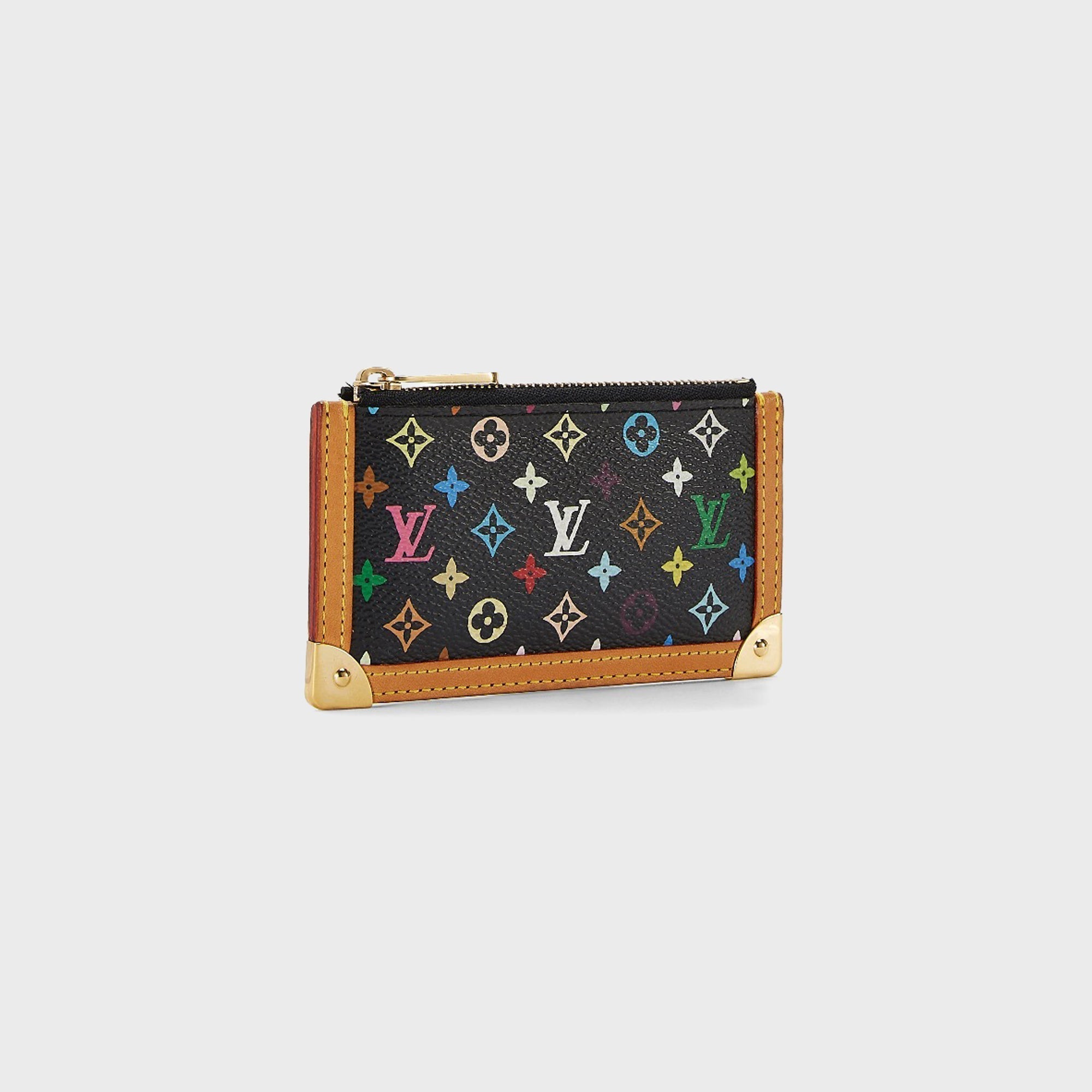 WGACA Louis Vuitton x Takashi Murakami Pochette Cles Coin Wallet - Black / Multi