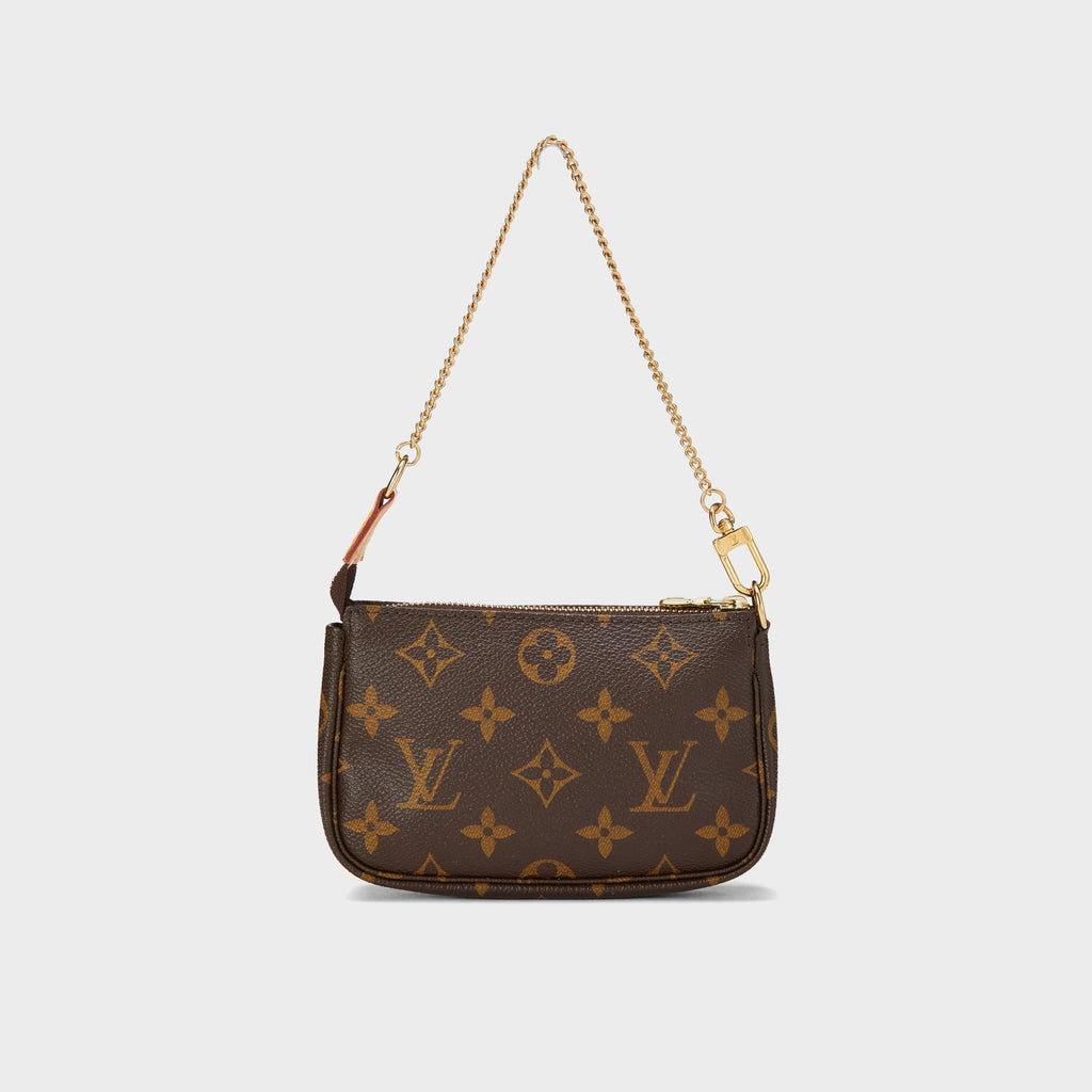 WGACA Louis Vuitton Monogram Mini Pochette Bag - Brown