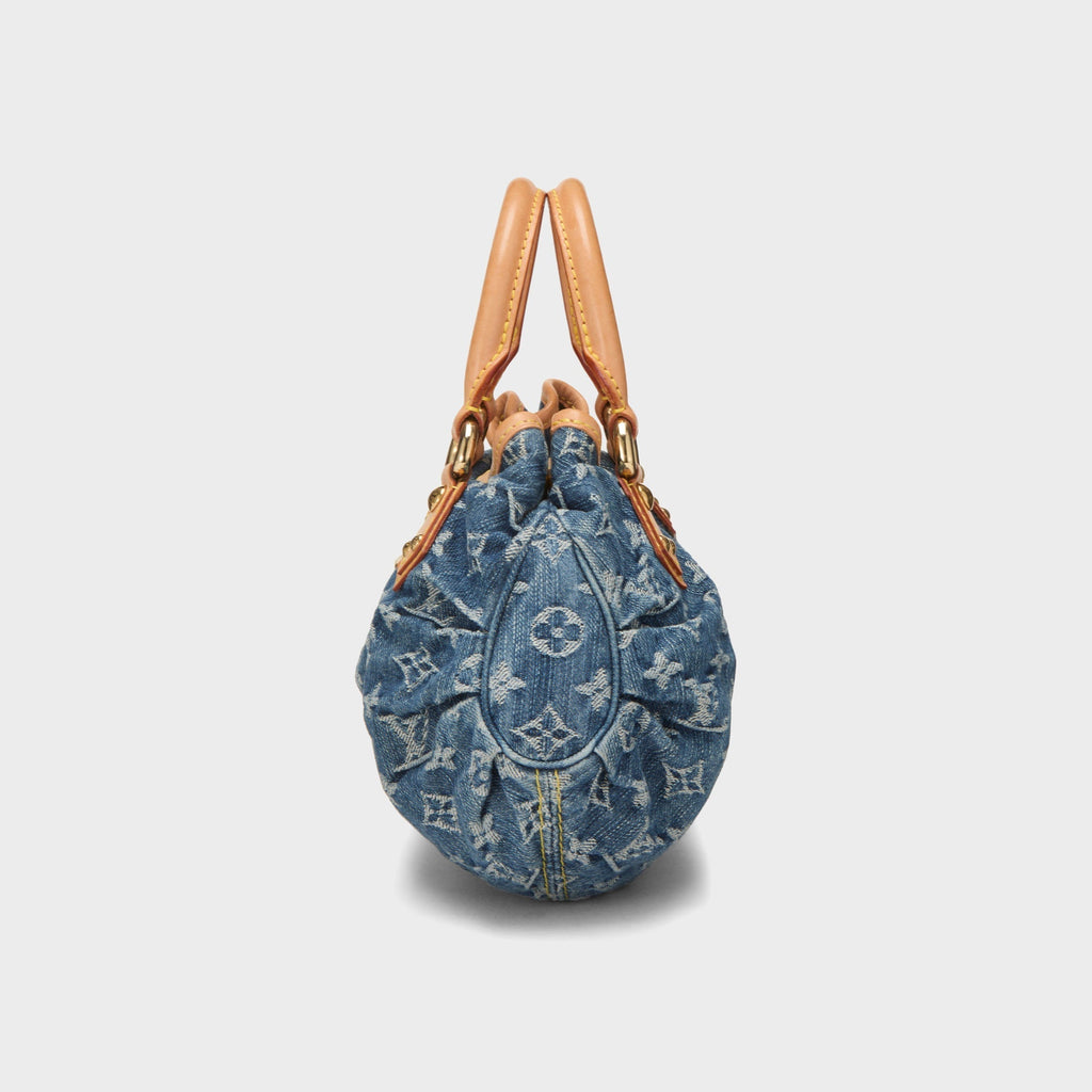WGACA Louis Vuitton Denim Pleaty Mini - Blue