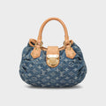 WGACA Louis Vuitton Denim Pleaty Mini - Blue