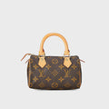 WGACA Louis Vuitton Monogram Mini HL Speedy No Strap Bag - Brown