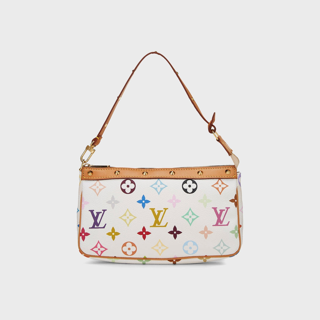 WGACA Louis Vuitton x Takashi Murakami Pochette Accessoires V2 Bag - White / Multi
