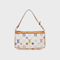 WGACA Louis Vuitton x Takashi Murakami Pochette Accessoires V2 Bag - White / Multi