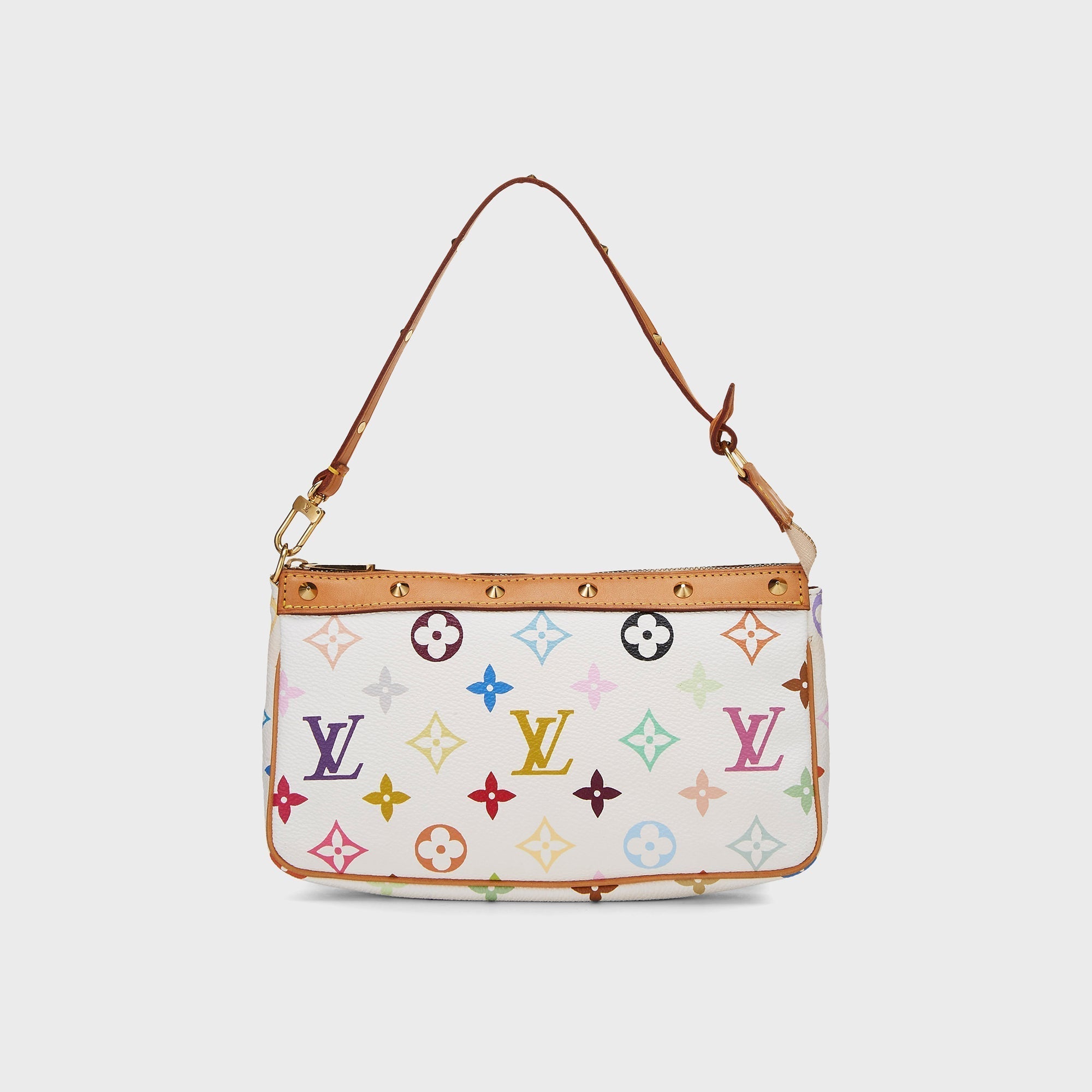 WGACA Louis Vuitton x Takashi Murakami Pochette Accessoires V2 Bag - White / Multi
