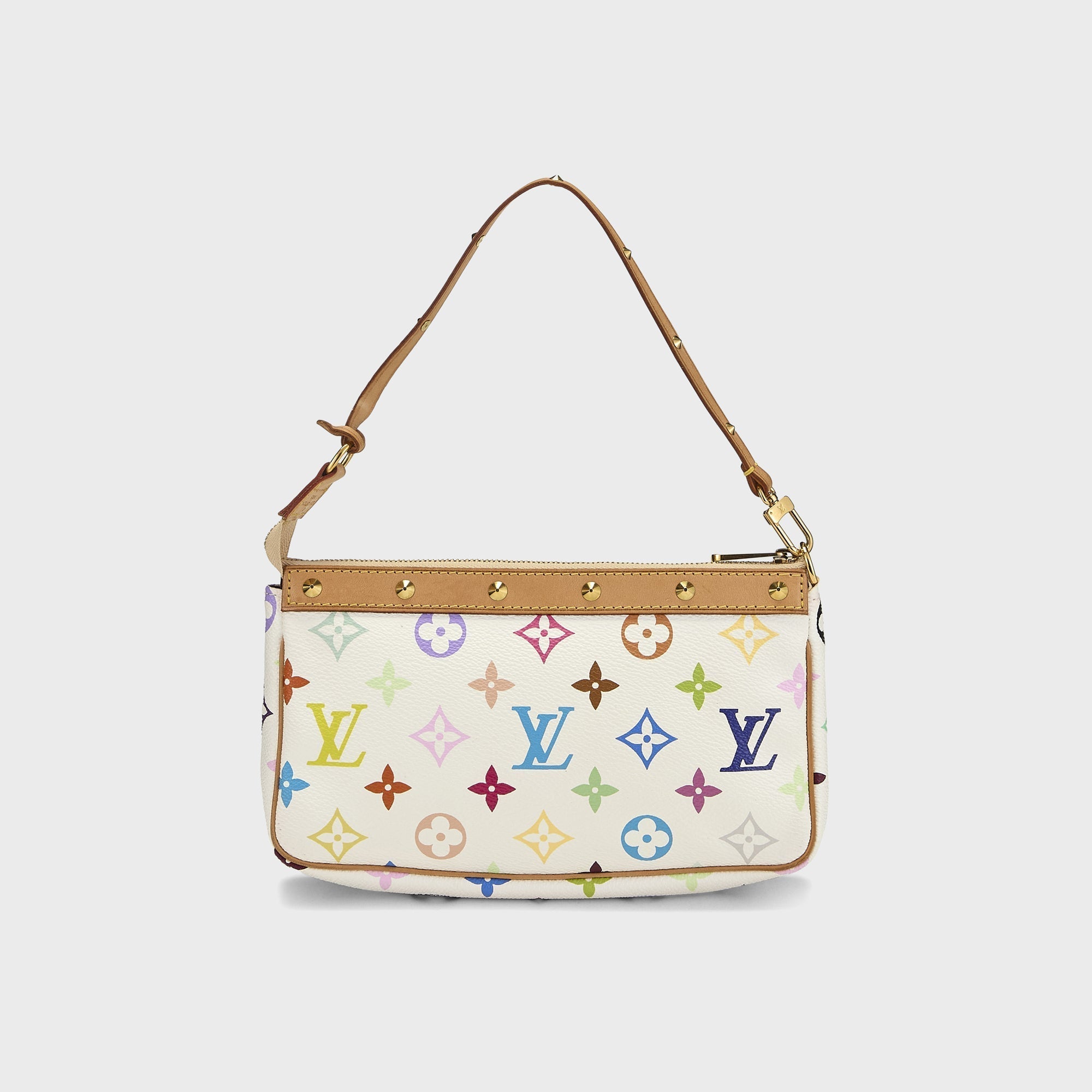WGACA Louis Vuitton x Takashi Murakami Pochette Accessoires V2 Bag - White / Multi