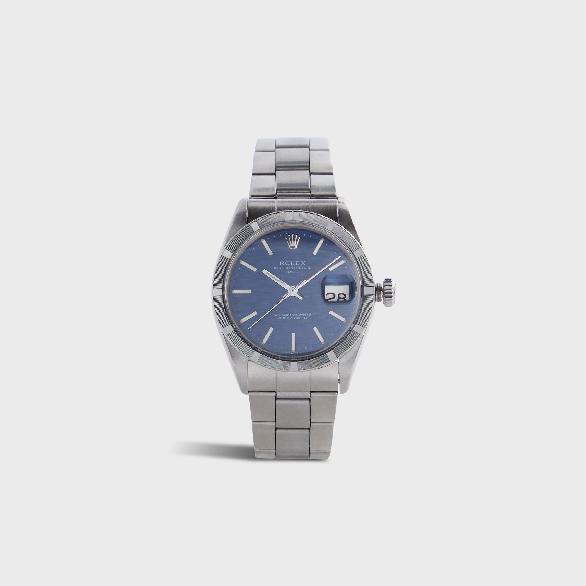 Wind Vintage Rolex Mosaic Date Reference 1501 Unpolished - Blue / Silver