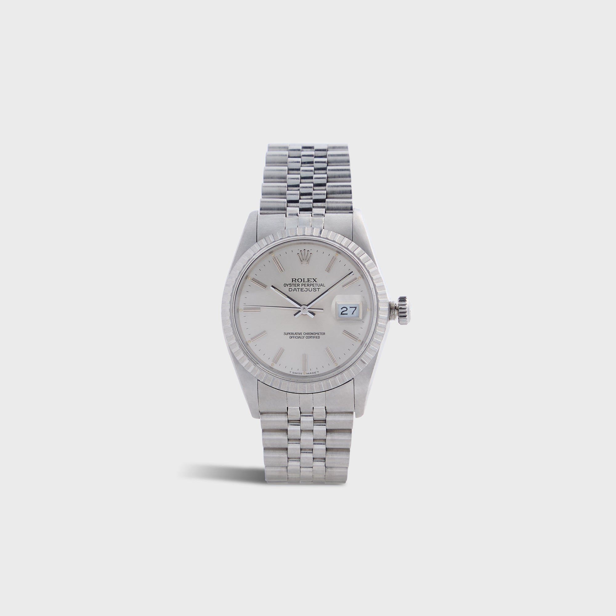 Wind Vintage Rolex Silver Dial Datejust Reference 16030 Unpolished - Silver