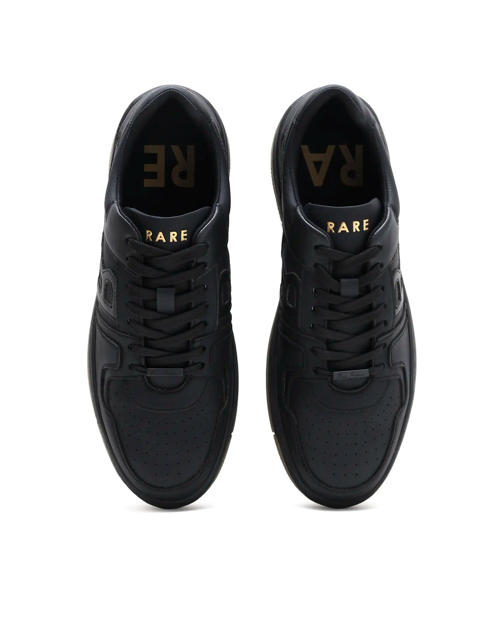Rarez Men's Zyro Black Micro Fiber Sneaker