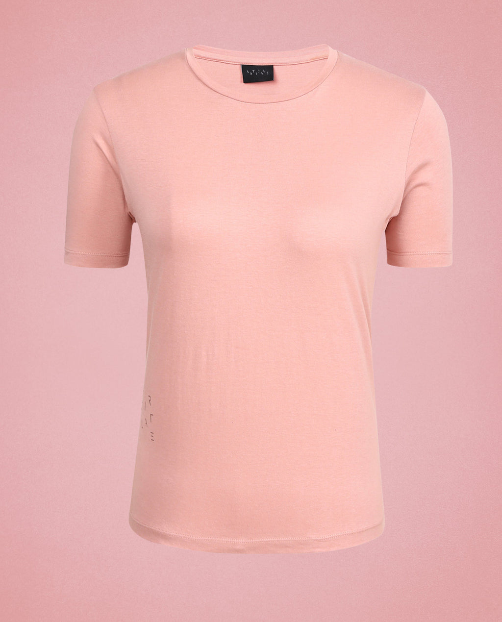 Rareism Women's Light Weight High Stretch 180 Gsm Cotton Crew Neck Plain Regular Fit T-Shirt