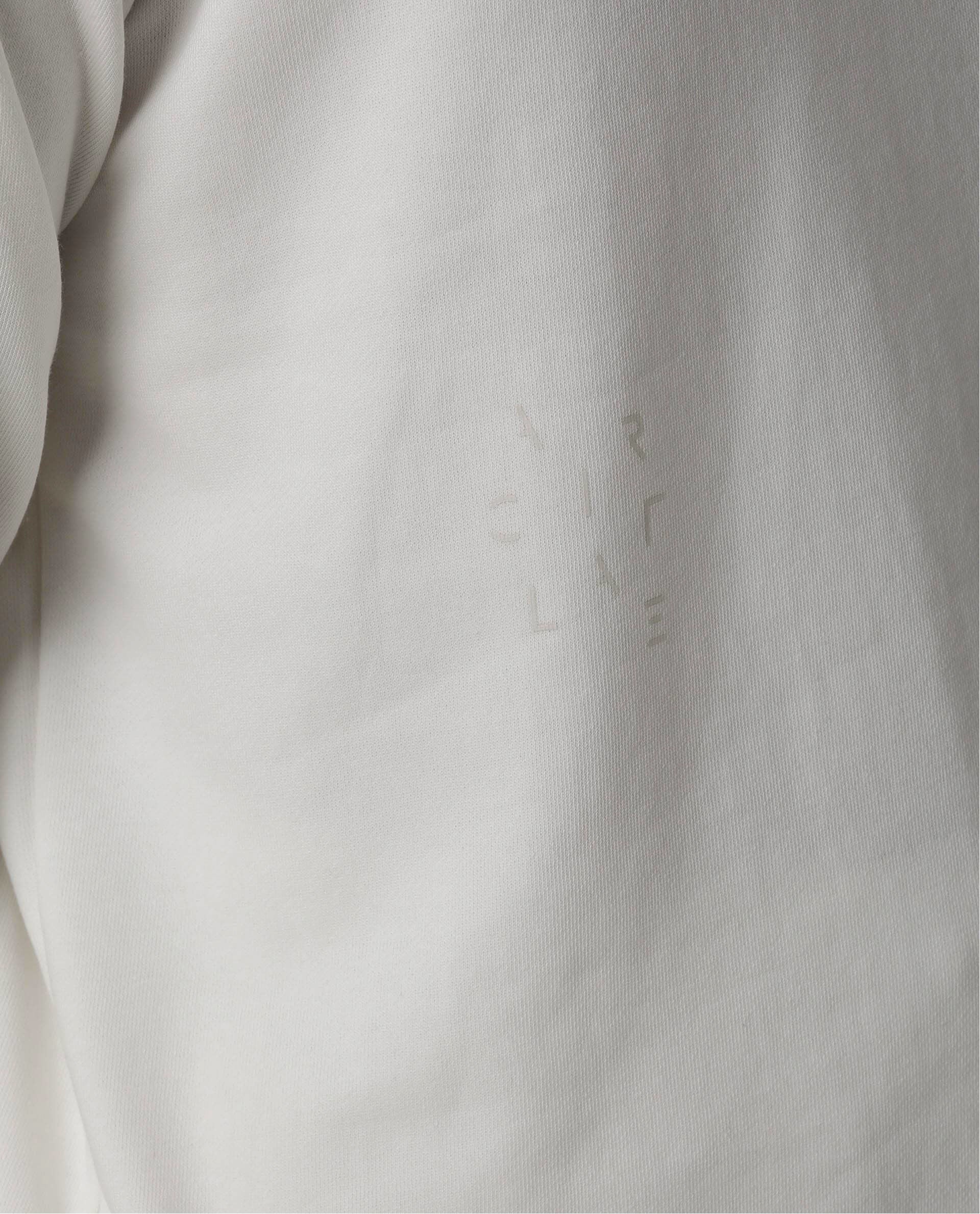 Rare Rabbit Articale Men's Arum Ivory White Cotton Fabric Full Sleeves Solid Sweatshirt