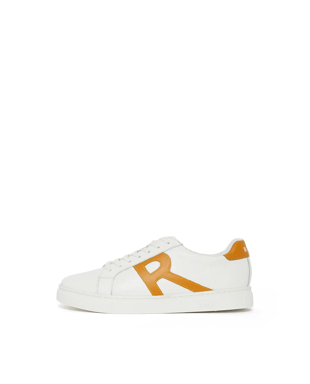 Rare Rabbit Men's Nova Mustard Round Toe Smart Casual Low-Top Lace-Up Logo Branding Sneaker Shoes