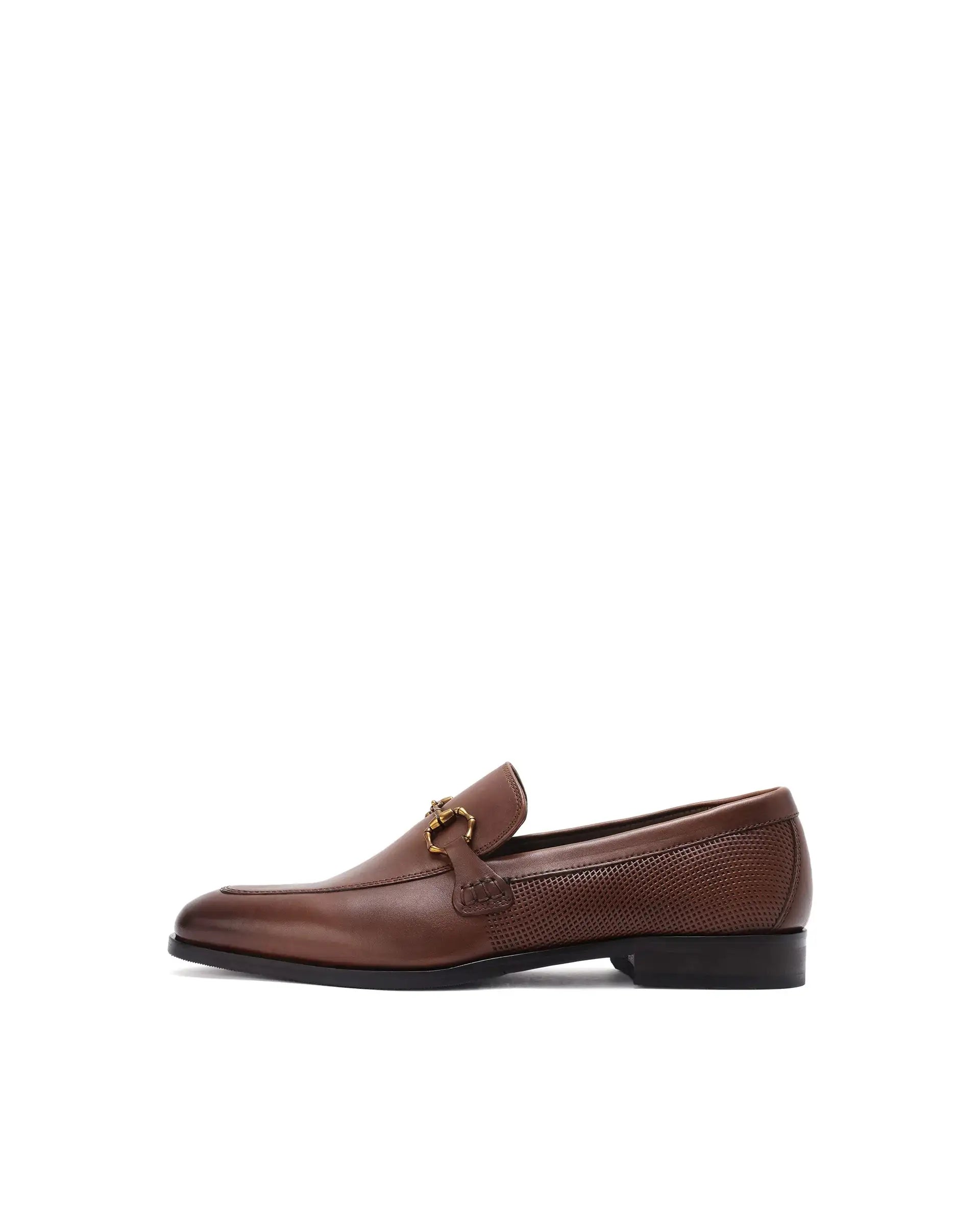 Rare Rabbit Men's Plaza Tan Slip-On Loafer