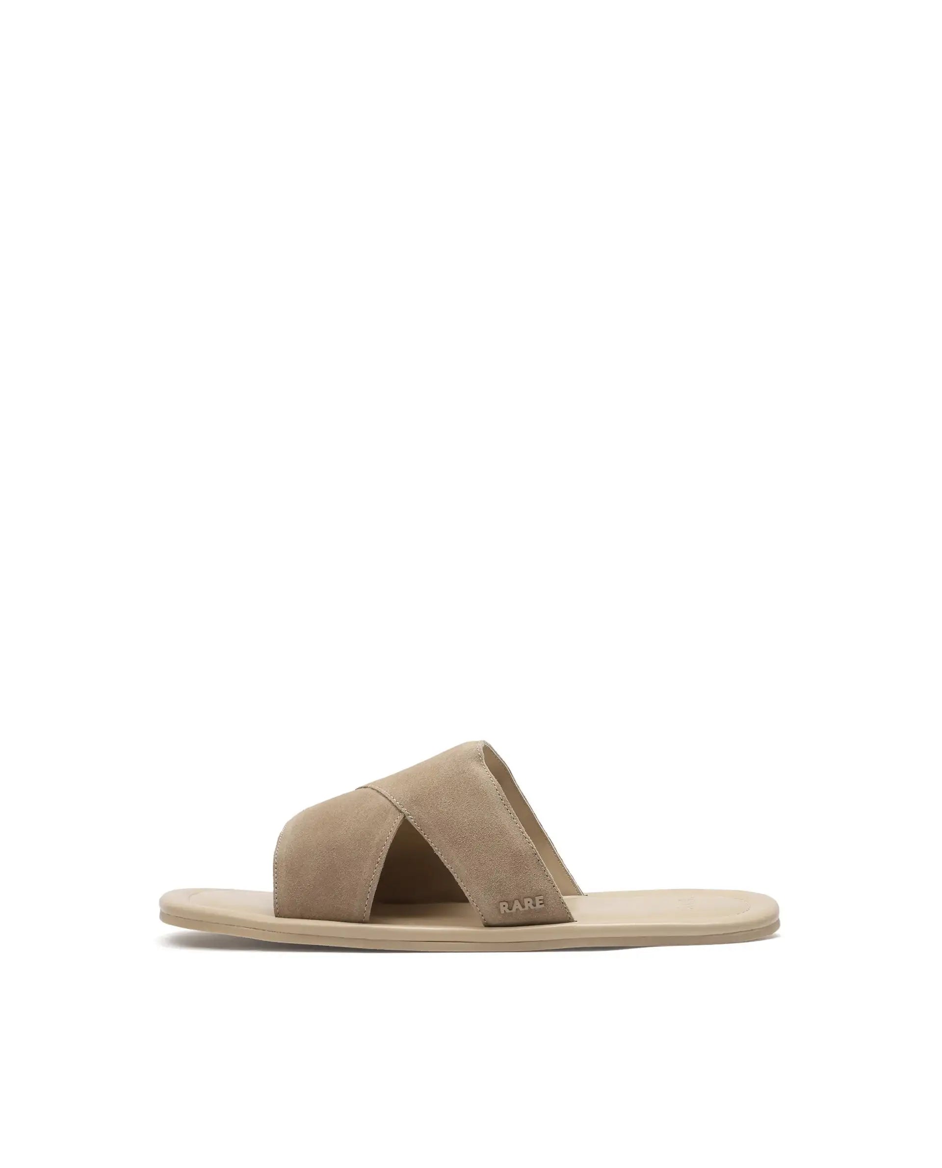 Rare Rabbit Men's Rho Sand Leather Slip-On Closure Sandal